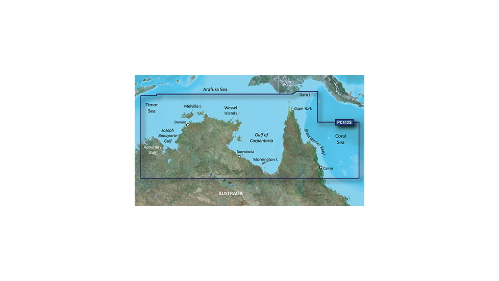 Garmin BlueChart g2 Admiralty Gulf WA to Cairns v2010.5-v12 microSD Card w/SD Adapter 010-C0870-20
