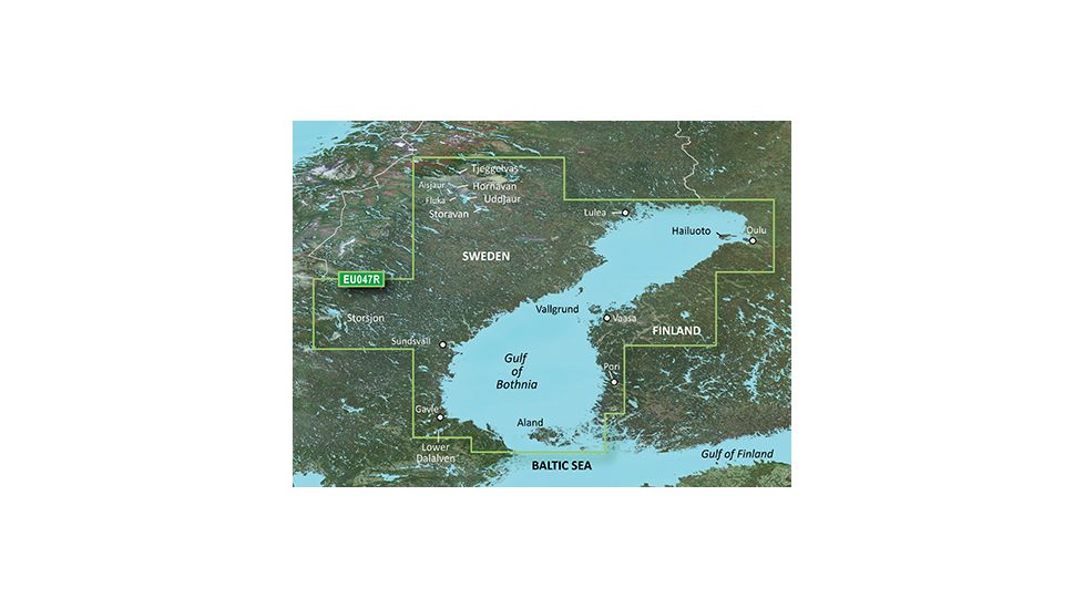 Garmin BlueChart g2 Gulf of Bothnia Kalix to Grisslehamn v2010.5-v12 microSD Card w/SD Adapter 010-C0783-20