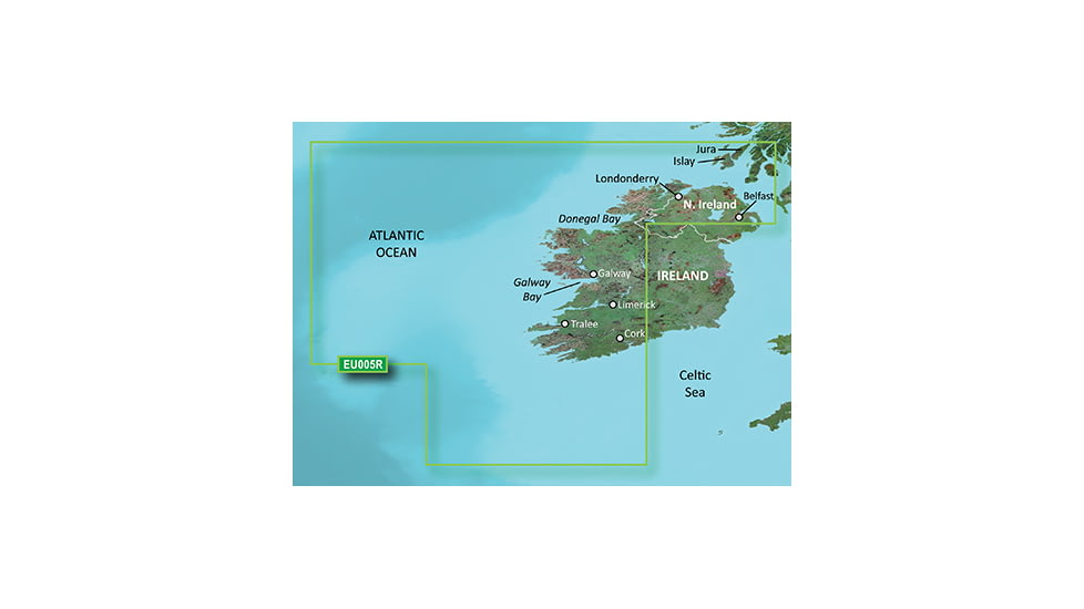 Garmin BlueChart g2 Ireland West Coast v2010.5-v12 microSD Card w/SD Adapter 010-C0764-20