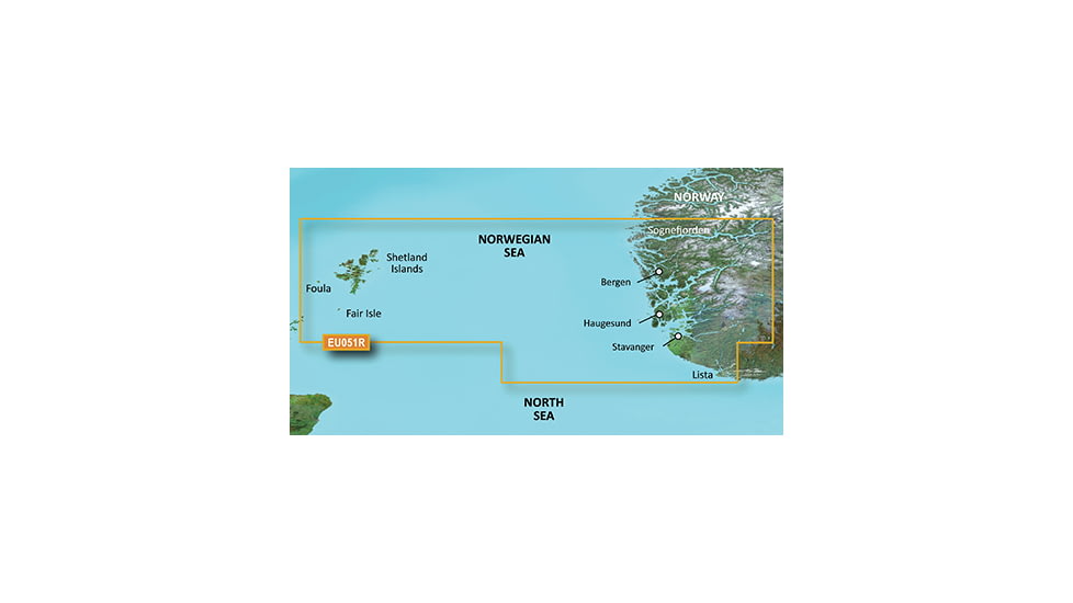 Garmin BlueChart g2 Lista Sognefjorden v2010.5-v12 microSD Card w/SD Adapter 010-C0787-20