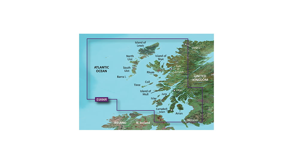 Garmin BlueChart g2 Scotland West Coast v2010.5-v12 microSD Card w/SD Adapter 010-C0765-20