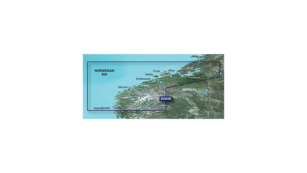 Garmin BlueChart g2 Sognefjorden Svefjorden v2010.5-v12 microSD Card w/SD Adapter 010-C0788-20