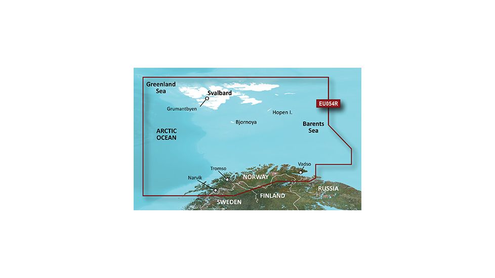 Garmin BlueChart g2 Vestfjd Svalbard Varanger v2010.5-v12 microSD Card w/SD Adapter 010-C0790-20