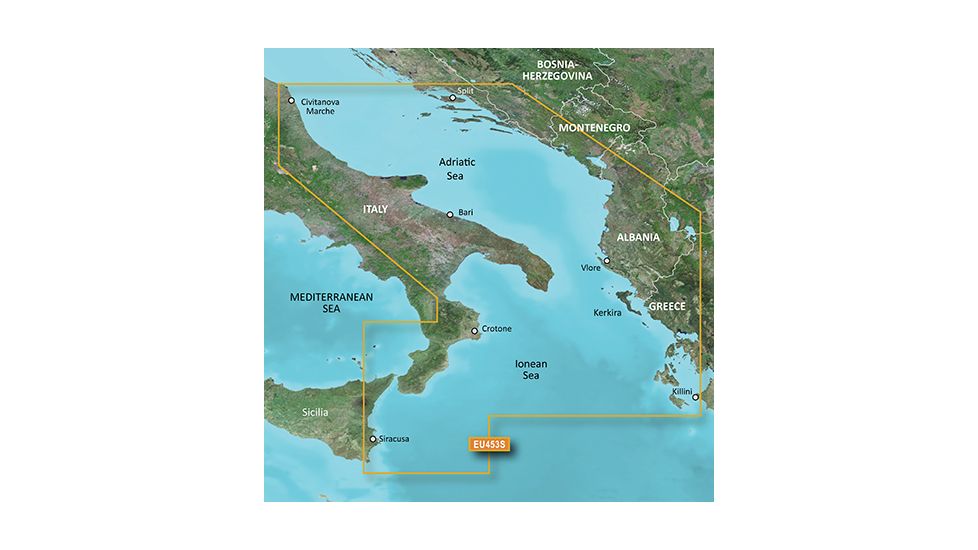 Garmin BlueChart g2 Vision - Adriatic Sea South Coast JUL 08 (EU453S) SD Card 010-C0797-00