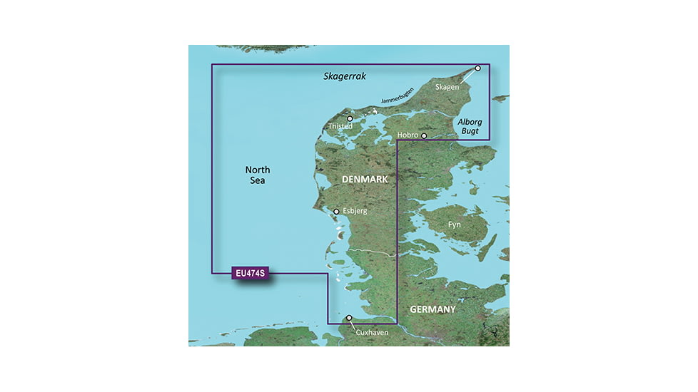Garmin BlueChart g2 Vision - Alborg to the Eider JUL 08 (EU474S) SD Card 010-C0818-00