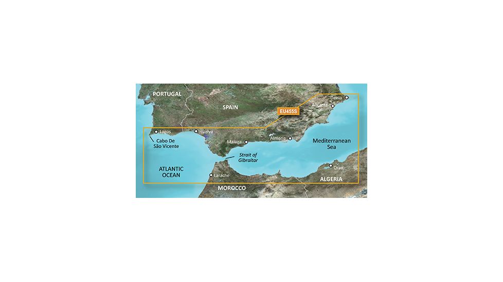 Garmin BlueChart g2 Vision - Alicante to Cabo de Sao Vicente JUL 08 (EU455S) SD Card 010-C0799-00