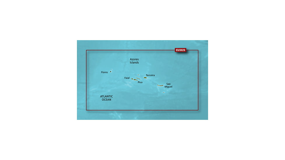 Garmin BlueChart g2 Vision - Azores Islands JUL 08 (EU502S) SD Card 010-C0846-00