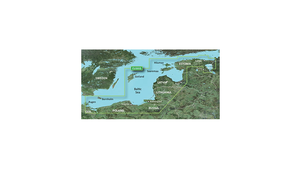 Garmin BlueChart g2 Vision - Baltic Sea East Coast JUL 08 (EU505S) SD Card 010-C0849-00