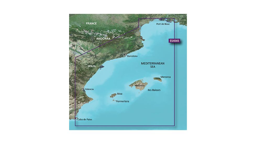 Garmin BlueChart g2 Vision - Barcelona and Valencia JUL 08 (EU454S) SD Card 010-C0798-00