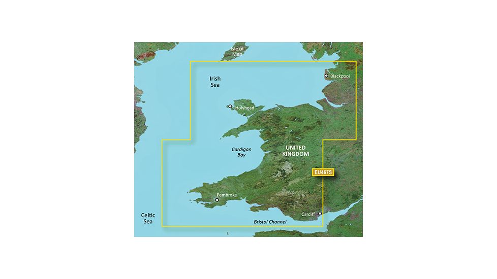 Garmin BlueChart g2 Vision - Blackpool to Cardiff JUL 08 (EU467S) SD Card 010-C0811-00