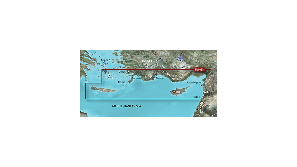Garmin BlueChart g2 Vision - Crete To Cyprus JUL 08 (EU506S) SD Card 010-C0850-00