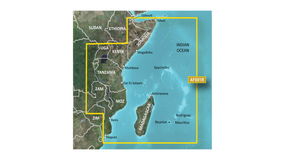 Garmin BlueChart g2 Vision - Eastern Africa JUL 08 (AF001R) SD Card 010-C0747-00