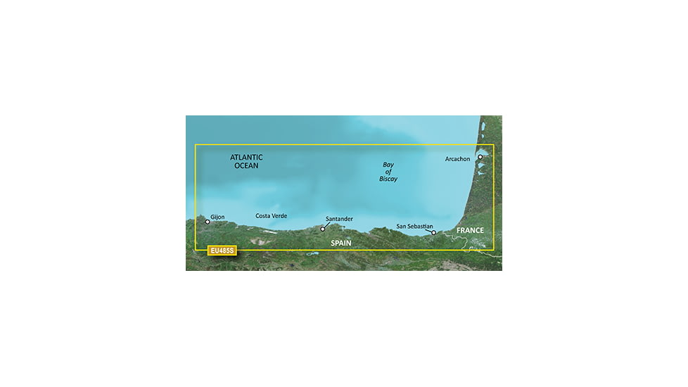 Garmin BlueChart g2 Vision - Fuenterrabia to Gijon JUL 08 (EU485S) SD Card 010-C0829-00