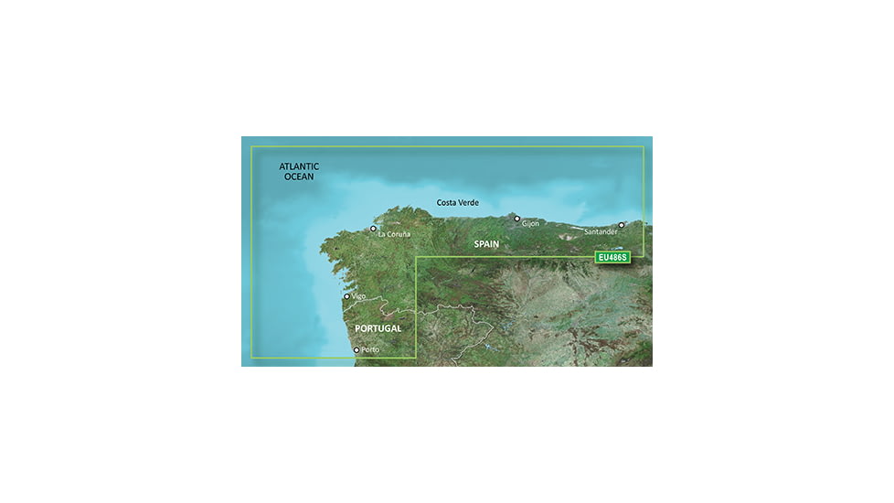 Garmin BlueChart g2 Vision - Galicia and Asturias JUL 08 (EU486S) SD Card 010-C0830-00