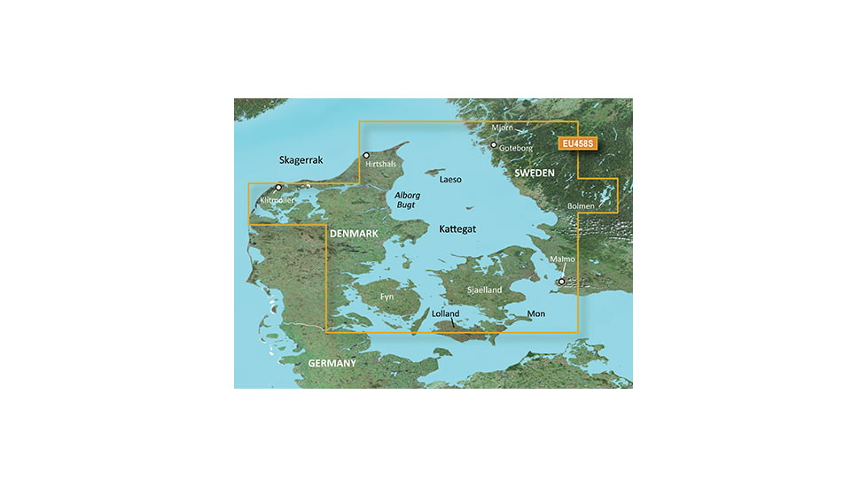 Garmin BlueChart g2 Vision, Goteburg to Fyn JUL 08, EU458S SD Card 010-C0802-00
