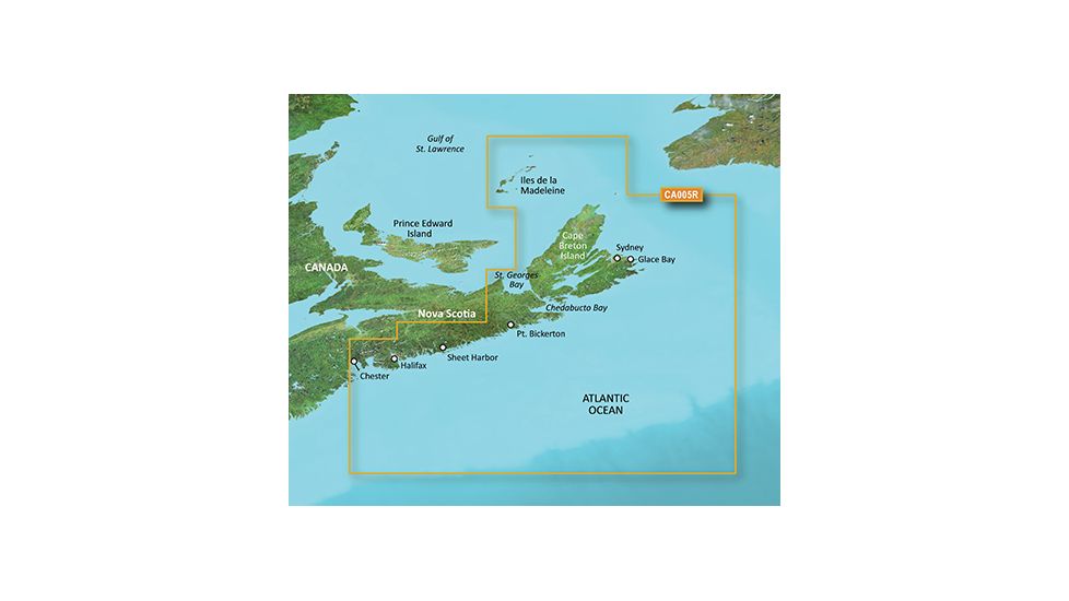 Garmin BlueChart g2 Vision - Halifax to Cape Breton JUL 08 (CA005R) SD Card 010-C0691-00