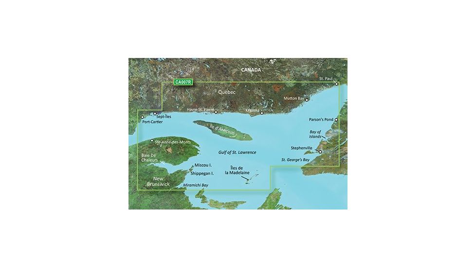 Garmin BlueChart g2 Vision - Les Mechins to St. Georges Bay JUL 08 (CA007R) SD Card 010-C0693-00