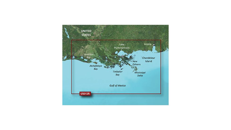 Garmin BlueChart g2 Vision - Mobile-Lake Charles JUL 08 (US013R) SD Card 010-C0714-00