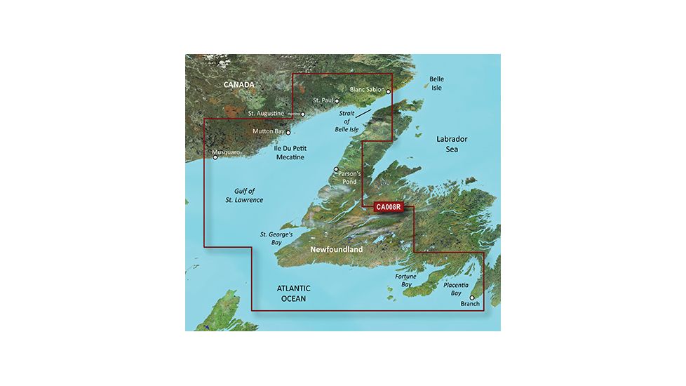 Garmin BlueChart g2 Vision - Newfoundland West JUL 08 (CA008R) SD Card 010-C0694-00