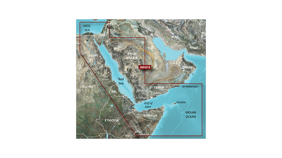 Garmin BlueChart g2 Vision - Red Sea JUL 08 (AW451S) SD Card 010-C0759-00