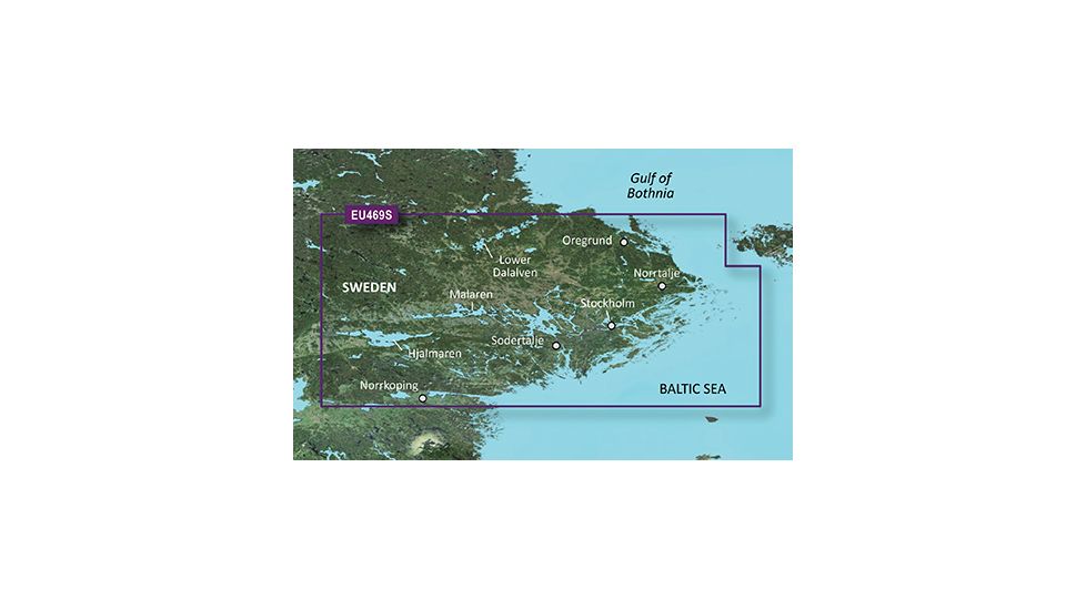 Garmin BlueChart g2 Vision - Stockholm and Malaren JUL 08 (EU469S) SD Card 010-C0813-00