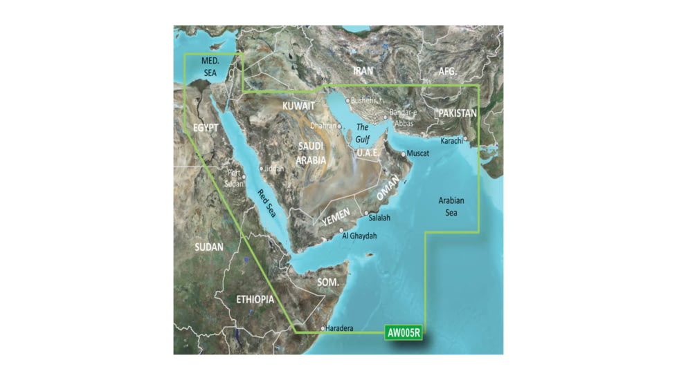 Garmin BlueChart g2 Vision - The Gulf and Red Sea JUL 08 (AW005R) SD Card 010-C0924-00