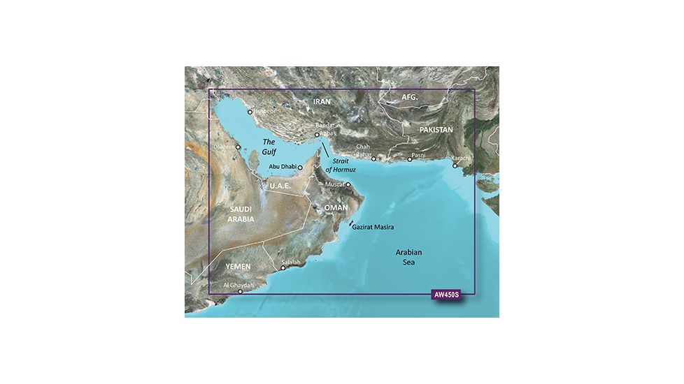 Garmin BlueChart g2 Vision - The Gulf JUL 08 (AW450S) SD Card 010-C0758-00