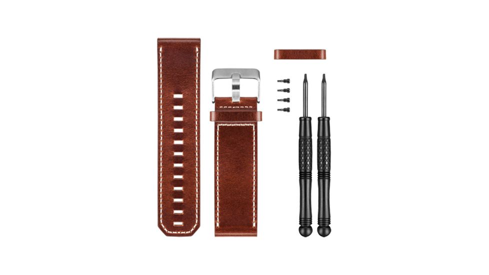 Garmin Brown Leather Watch Band, Fenix 3, etc., New Condition GA-0101216812