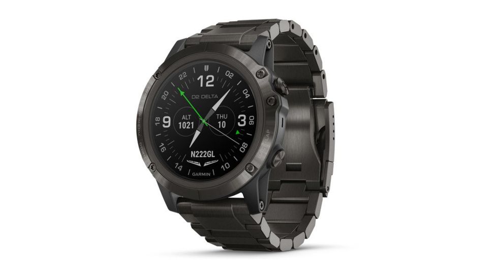 Garmin D2 Delta PX, Sapphire, GPS Watch, NA, Carbon Gray DLC Ti/DLC Ti 010-01989-30