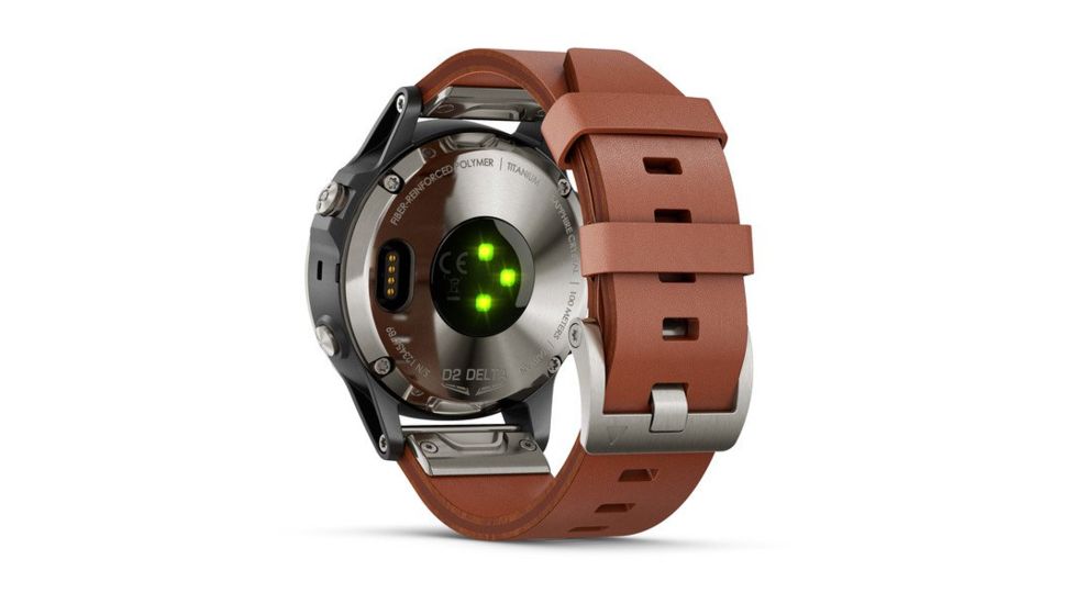 Garmin D2 Delta, Sapphire, GPS Watch, Leather, NA, Black/Brown 010-01988-30