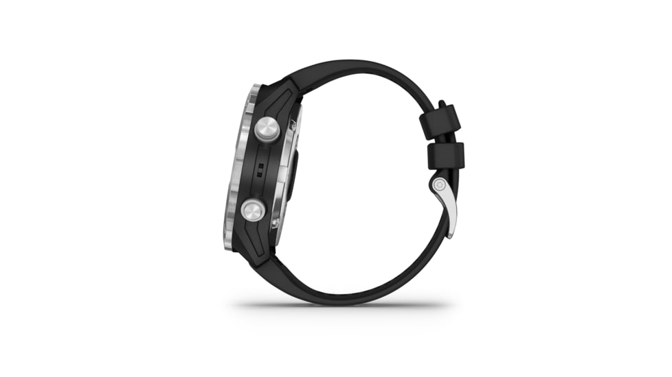 Garmin Descent Mk2, Stainless Steel with Black Band, Stainless/Black, 010-02132-00