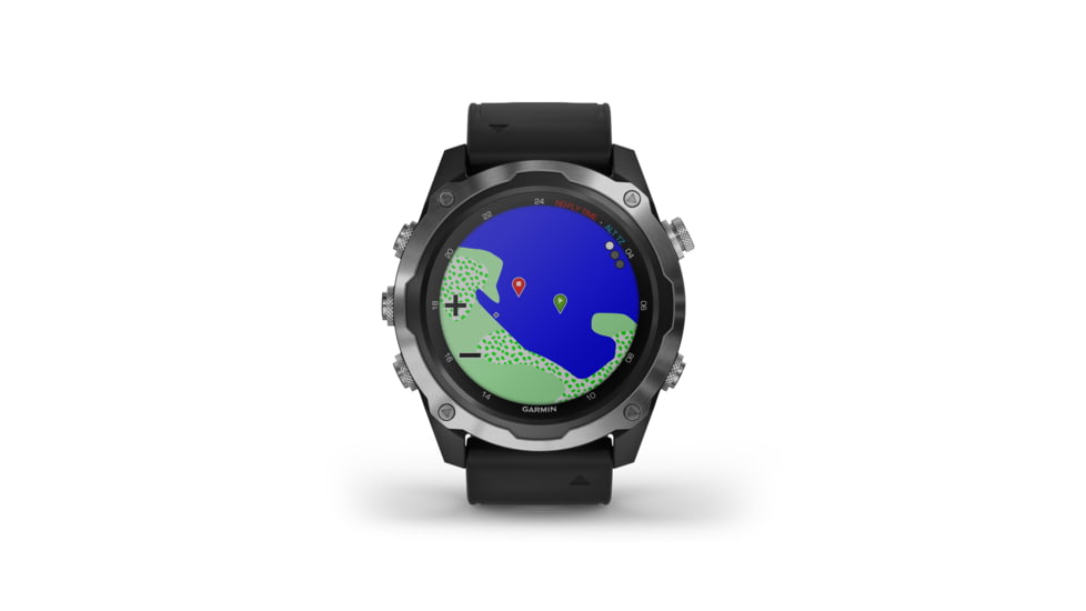 Garmin Descent Mk2, Stainless Steel with Black Band, Stainless/Black, 010-02132-00