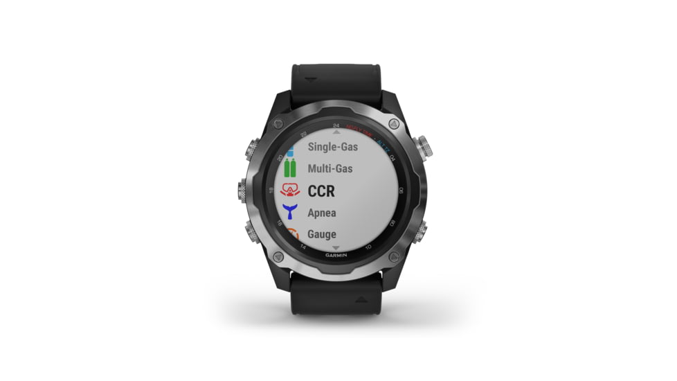 Garmin Descent Mk2, Stainless Steel with Black Band, Stainless/Black, 010-02132-00