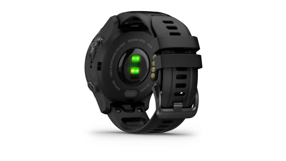 Garmin Descent Mk2S Diving Watch, Carbon Gray DLC with Black Silicone Band, 010-02403-03