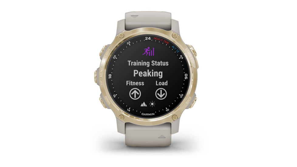 Garmin Descent Mk2S Diving Watch, Light Gold with Light Sand Silicone Band, 010-02403-00