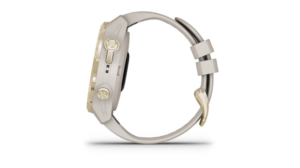 Garmin Descent Mk2S Diving Watch, Light Gold with Light Sand Silicone Band, 010-02403-00