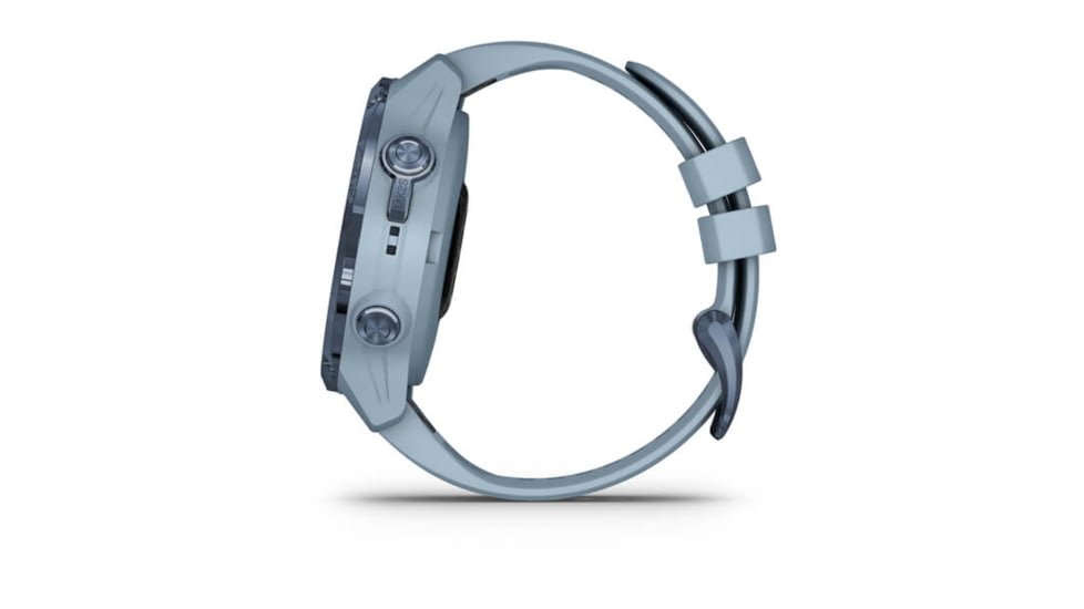 Garmin Descent Mk2S Diving Watch, Mineral Blue with Sea Foam Silicone Band, 010-02403-06