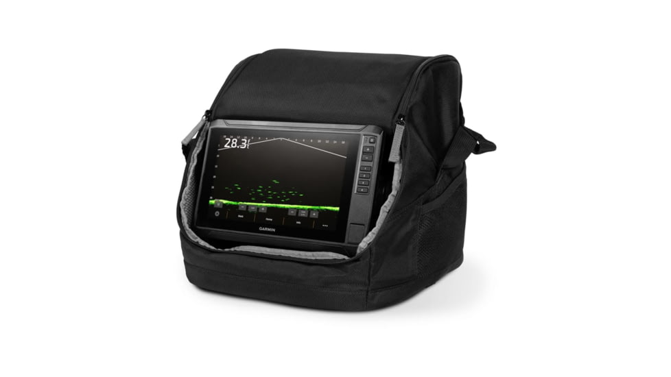 Garmin ECHOMAP LiveScope Plus Lithium Ion Ice Fishing Bundle, 010-02688-35