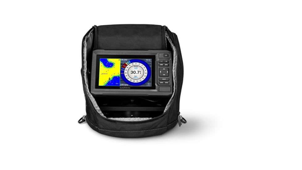 Garmin EchoMap UHD 63cv Ice Fishing Bundle, Black, 010-02330-15