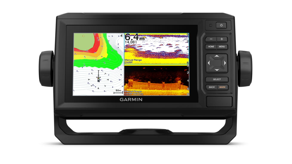 Garmin Echomap UHD 65cv, Canada LakeVu g3, w/GT24 xdcr, Black, 010-02332-00
