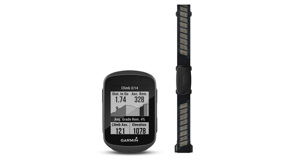 Garmin Edge 130 Plus GPS Bike Computer w/ HRM-Dual Bundle, Black, 010-02385-10
