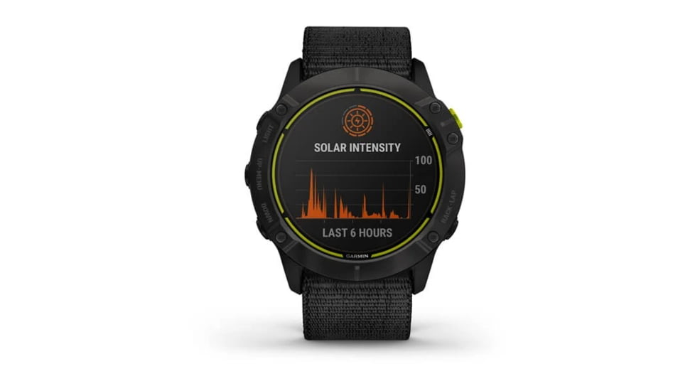 Garmin Enduro Watches, Black DLC Body with Nylon Band, 010-02408-01