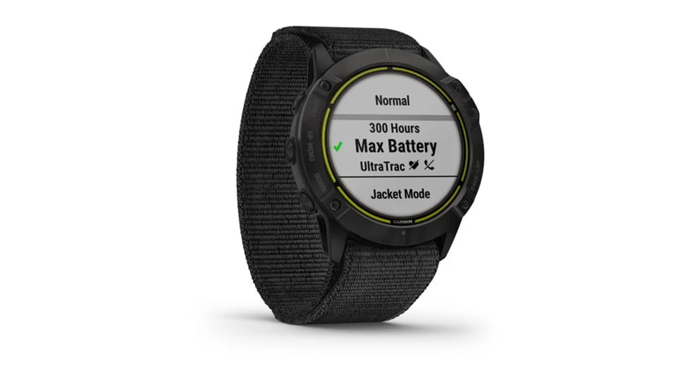 Garmin Enduro Watches, Black DLC Body with Nylon Band, 010-02408-01