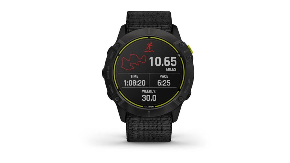 Garmin Enduro Watches, Black DLC Body with Nylon Band, 010-02408-01