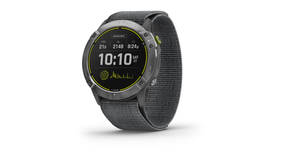 Garmin Enduro Watches, Silver/Gray Body with Slate Band, 010-02408-00