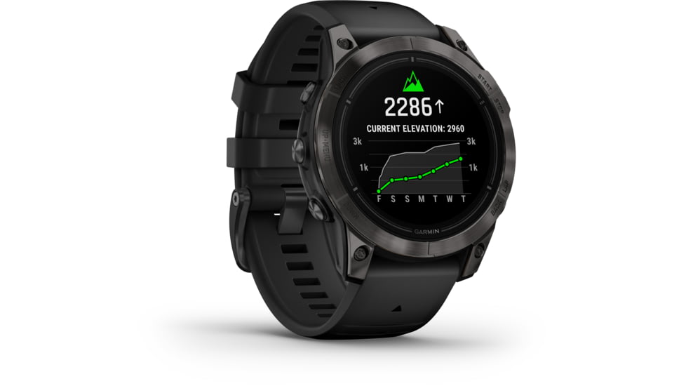 Garmin Epix Pro Gen 2 - Sapphire Edition Watches, 47mm, Carbon Gray DLC Titanium w/ Black Band, 010-02803-10