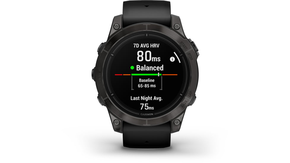 Garmin Epix Pro Gen 2 - Sapphire Edition Watches, 47mm, Carbon Gray DLC Titanium w/ Black Band, 010-02803-10