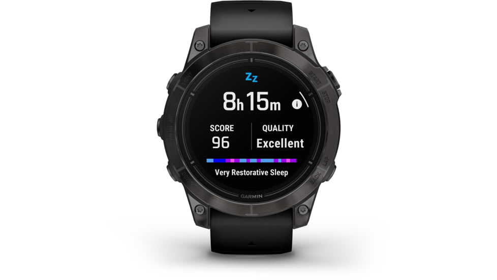 Garmin Epix Pro Gen 2 - Sapphire Edition Watches, 47mm, Carbon Gray DLC Titanium w/ Black Band, 010-02803-10