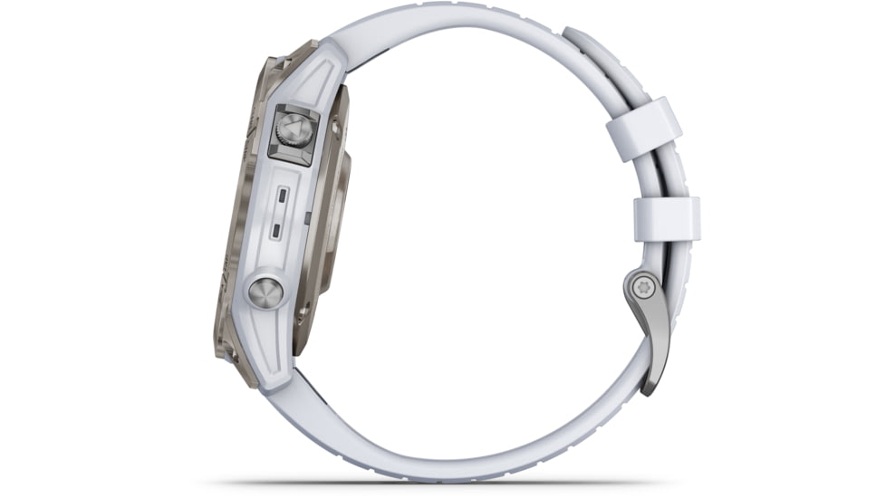 Garmin Epix Pro Gen 2 - Sapphire Edition Watches, 47mm, Titanium w/ Whitestone Band, 010-02803-20