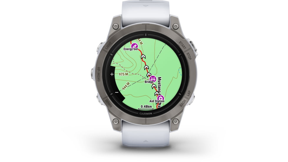 Garmin Epix Pro Gen 2 - Sapphire Edition Watches, 47mm, Titanium w/ Whitestone Band, 010-02803-20